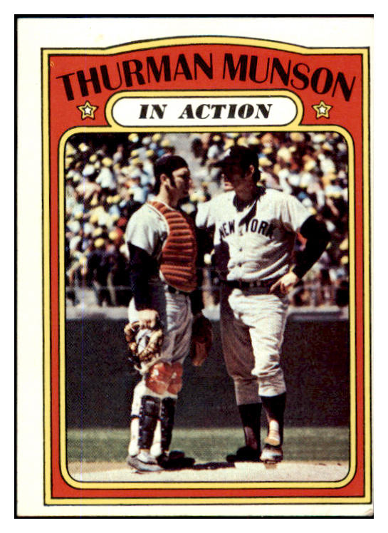 1972 Topps Baseball #442 Thurman Munson IA Yankees VG-EX 430402