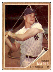 1962 Topps Baseball #001 Roger Maris Yankees VG-EX 430408