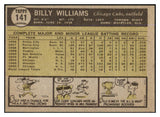 1961 Topps Baseball #141 Billy Williams Cubs EX 430411