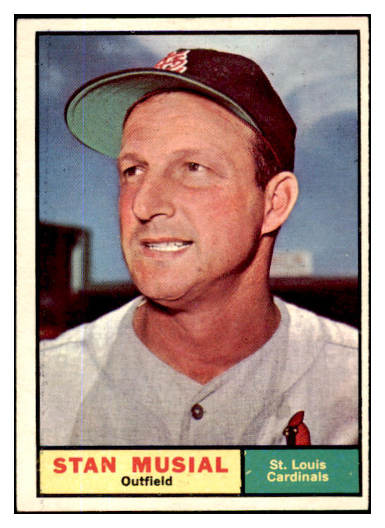 1961 Topps Baseball #290 Stan Musial Cardinals EX-MT 430414