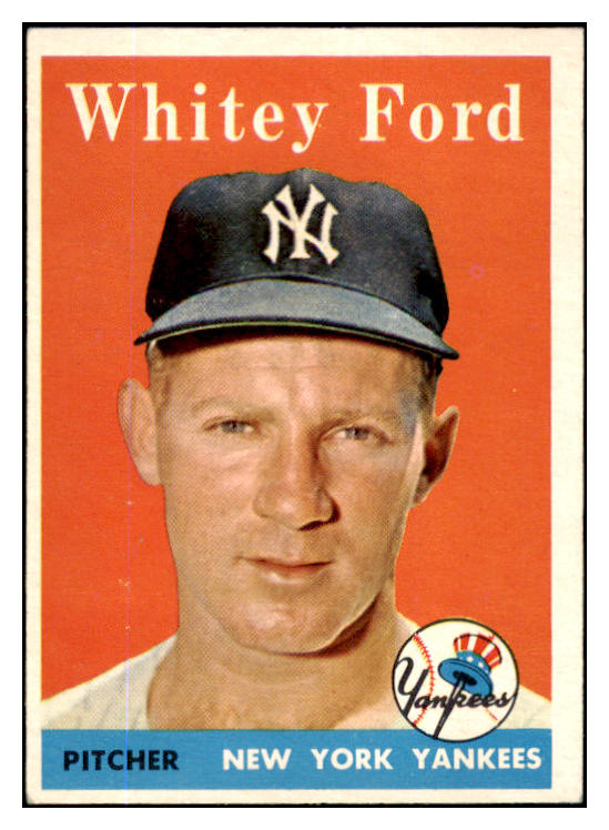 1958 Topps Baseball #320 Whitey Ford Yankees EX+/EX-MT 430428