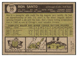 1961 Topps Baseball #035 Ron Santo Cubs EX 430429