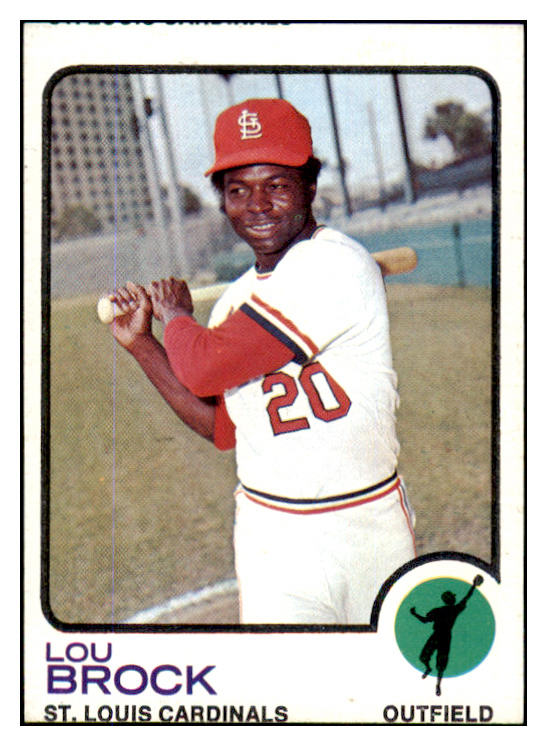 1973 Topps Baseball #320 Lou Brock Cardinals VG 430461