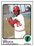 1973 Topps Baseball #320 Lou Brock Cardinals VG 430461