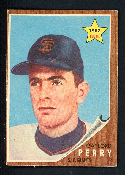 1962 Topps Baseball #199 Gaylord Perry Giants VG-EX 430508