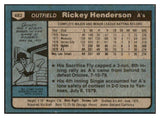 1980 Topps Baseball #482 Rickey Henderson A's EX-MT/NR-MT 430552
