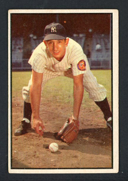 1953 Bowman Color Baseball #118 Billy Martin Yankees VG-EX 430593