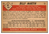 1953 Bowman Color Baseball #118 Billy Martin Yankees VG-EX 430593