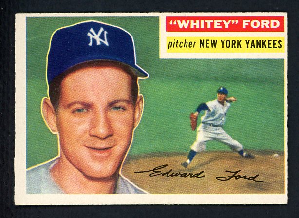 1956 Topps Baseball #240 Whitey Ford Yankees EX-MT oc 430601