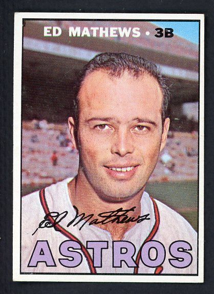 1967 Topps Baseball #166 Eddie Mathews Astros EX-MT 430645
