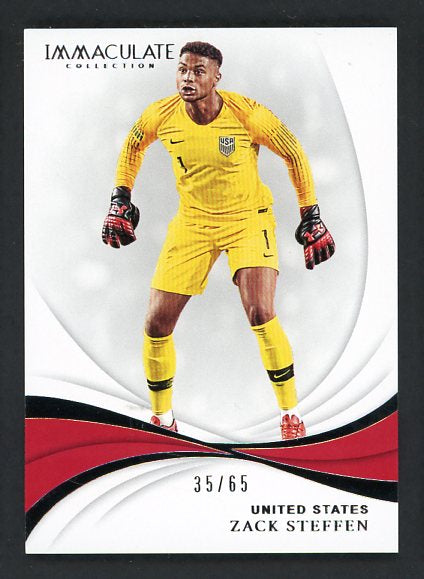 2018 Immaculate #046 Zack Steffen USA 35/65