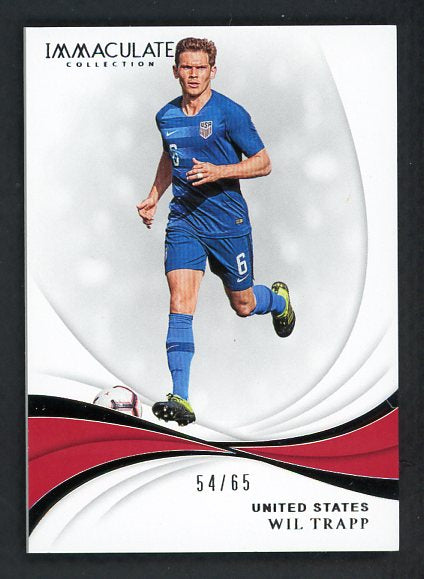 2018 Immaculate #068 Wil Trapp USA 54/65