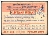 1954 Dan Dee Mike Garcia Indians GD-VG 431160