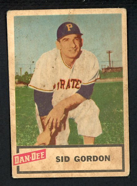 1954 Dan Dee Sid Gordon Pirates VG-EX 431161