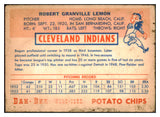 1954 Dan Dee Bob Lemon Indians VG-EX 431164
