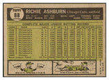 1961 Topps Baseball #088 Richie Ashburn Cubs VG-EX 431266