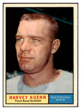 1961 Topps Baseball #500 Harvey Kuenn Giants VG-EX 431268