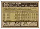 1961 Topps Baseball #500 Harvey Kuenn Giants VG-EX 431268