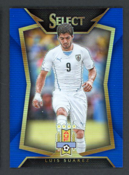 2015 Select #053 Luis Suarez Uruguay Prizm Blue 296/299 431378