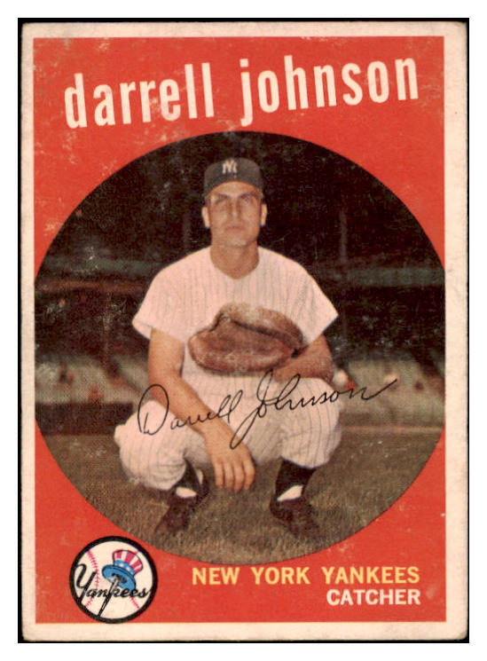 1959 Topps Baseball #533 Darrell Johnson Yankees VG-EX 431584
