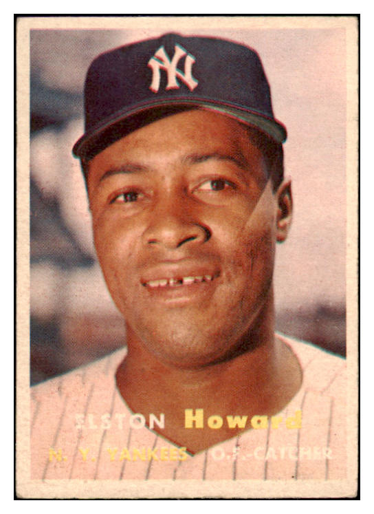 1957 Topps Baseball #082 Elston Howard Yankees EX 431587