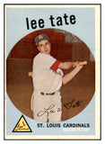 1959 Topps Baseball #544 Lee Tate Cardinals EX-MT 431600