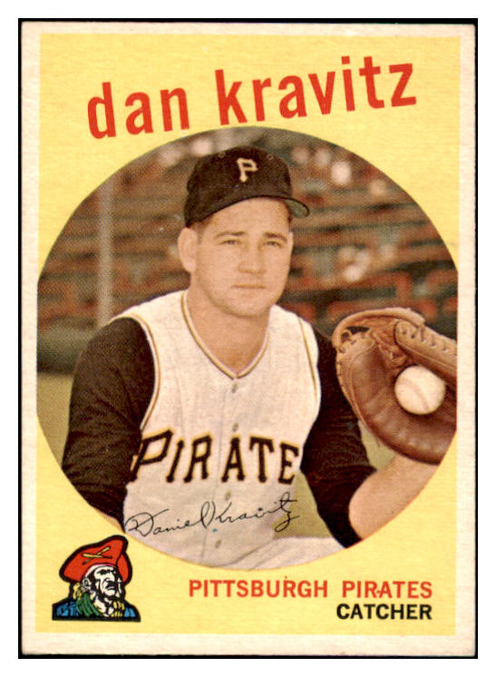1959 Topps Baseball #536 Danny Kravitz Pirates NR-MT 431606