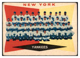 1960 Topps Baseball #332 New York Yankees Team VG 431633