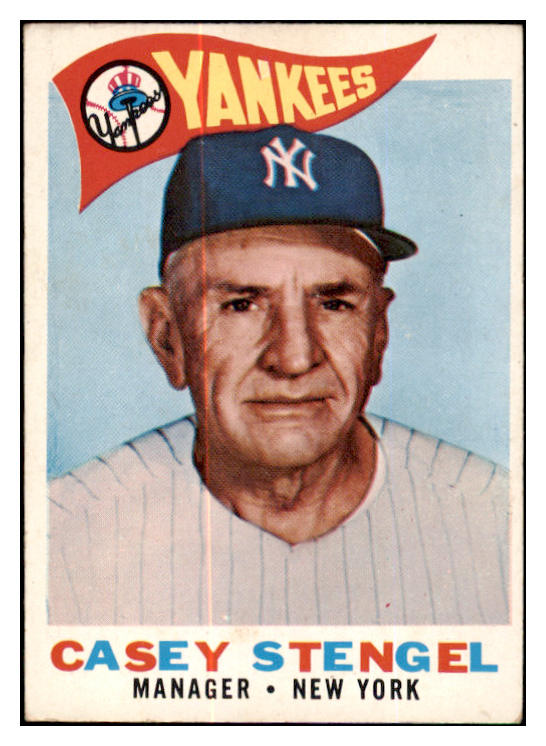 1960 Topps Baseball #227 Casey Stengel Yankees VG-EX 431637