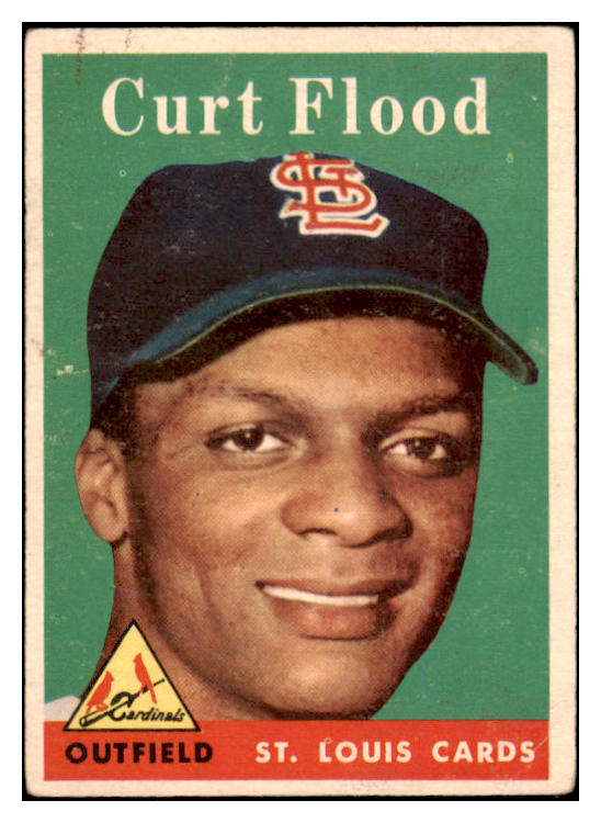 1958 Topps Baseball #464 Curt Flood Cardinals GD-VG 431649