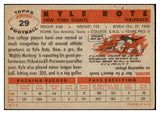 1956 Topps Football #029 Kyle Rote Giants VG 431708