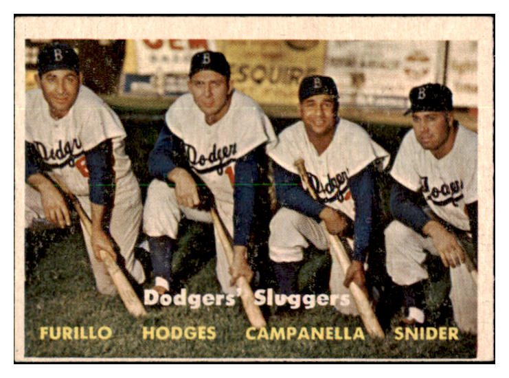 1957 Topps Baseball #400 Roy Campanella Duke Snider Gil Hodges NR-MT oc 431822