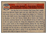 1957 Topps Baseball #400 Roy Campanella Duke Snider Gil Hodges NR-MT oc 431822