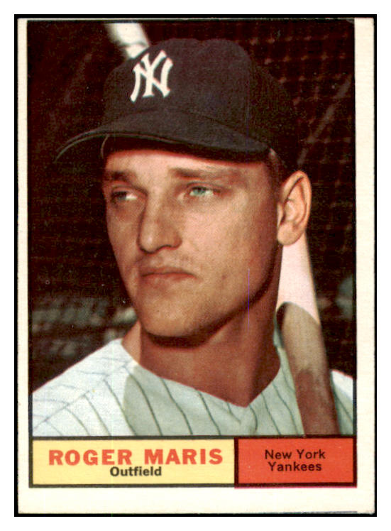 1961 Topps Baseball #002 Roger Maris Yankees VG-EX mc 431886