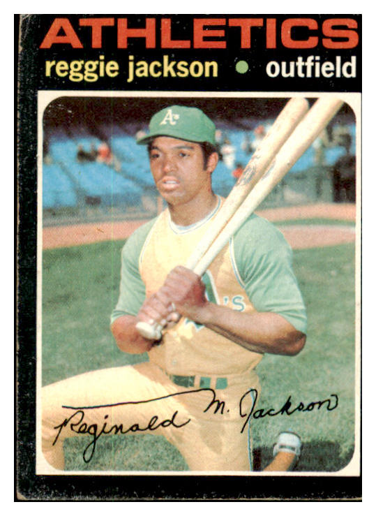 1971 Topps Baseball #020 Reggie Jackson A's VG-EX 431902