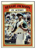 1972 Topps Baseball #436 Reggie Jackson IA A's EX 431908