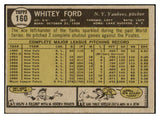 1961 Topps Baseball #160 Whitey Ford Yankees VG-EX 431914