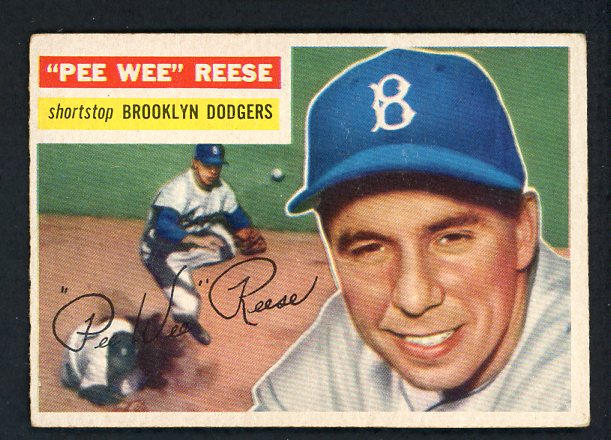 1956 Topps Baseball #260 Pee Wee Reese Dodgers EX 431961