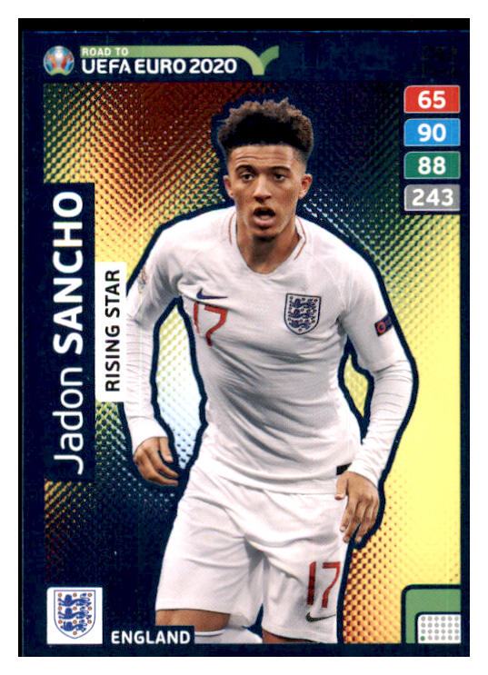 2020 Panini Adrenalyn #282 Jadon Sancho England 432205