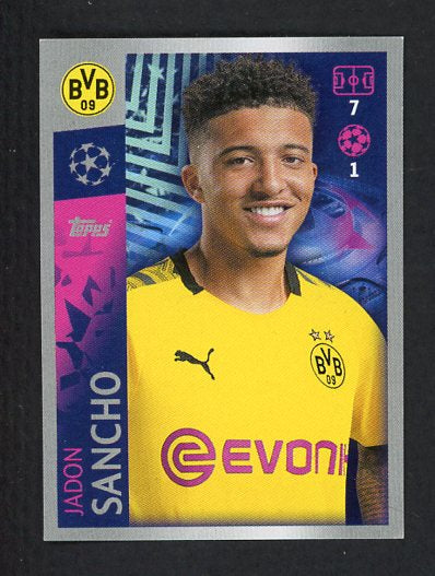 2019 Topps Stickers #133 Jadon Sancho Dortmund 432521