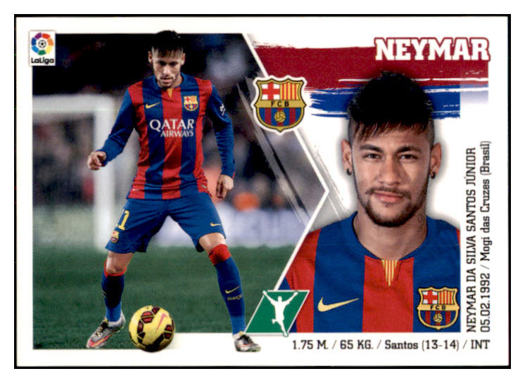 2015 Panini La Liga Stickers #018 Neymar Jr. Barcelona 432672