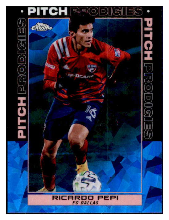 2021 Topps MLS #193 Ricardo Pepi Dallas Blue Chrome 432728