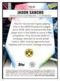 2020 Topps Chrome Future Stars #FS-JS Jadon Sancho Dortmund 432885
