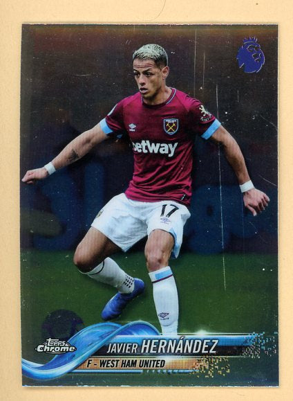 2018 Topps Chrome #082 Javer Hernandez West Ham 432993