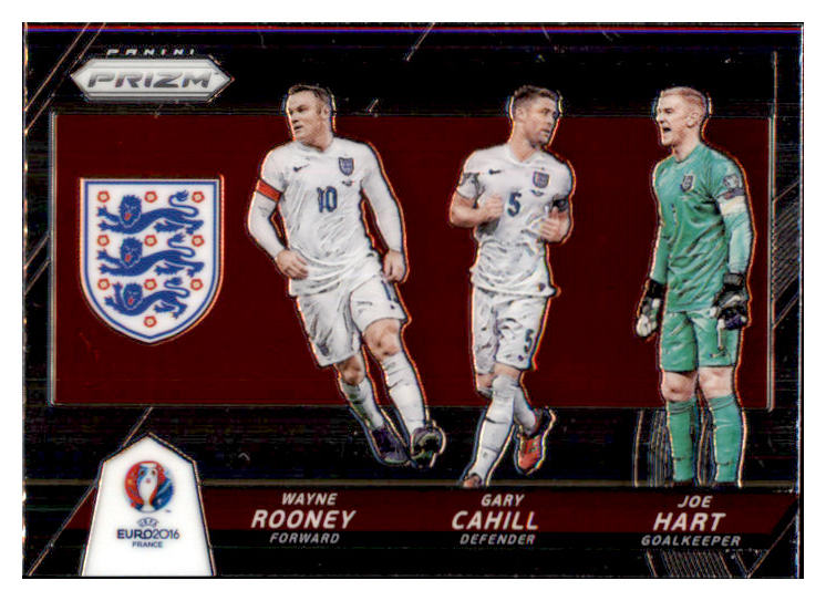 2016 Panini Prizm Combo Triple #006 Wayne Rooney Joe Hart Gary Cahill 433108