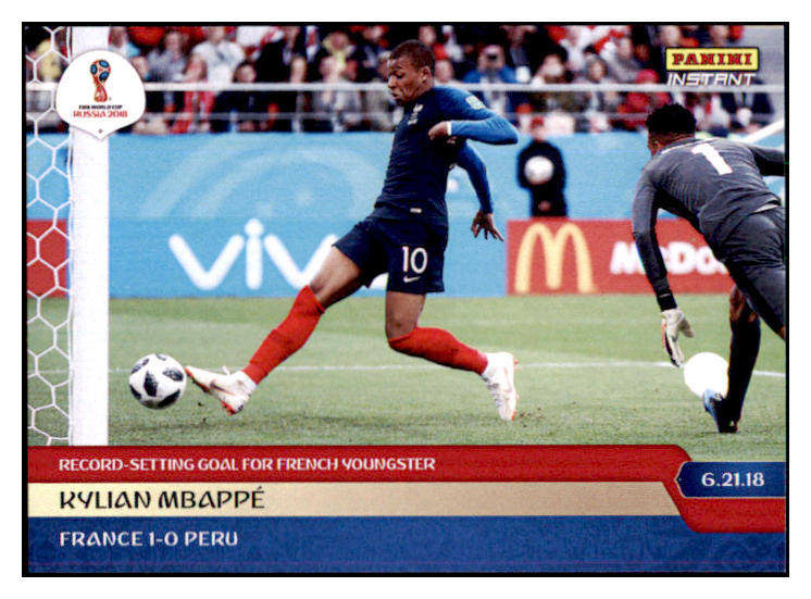 2018 Panini Instant #051 Kylian Mbappe France 1 Of 156 433209