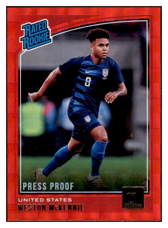 2018 Donruss #199 Weston Mckennie USA Red Press Proof 433325