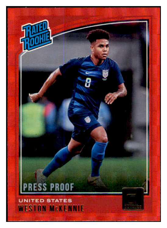 2018 Donruss #199 Weston Mckennie USA Red Press Proof 433326