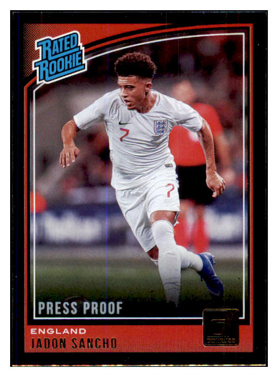 2018 Donruss #189 Jadon Sancho England Silver Press Proof 433333