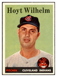 1958 Topps Baseball #324 Hoyt Wilhelm Indians NR-MT 433587